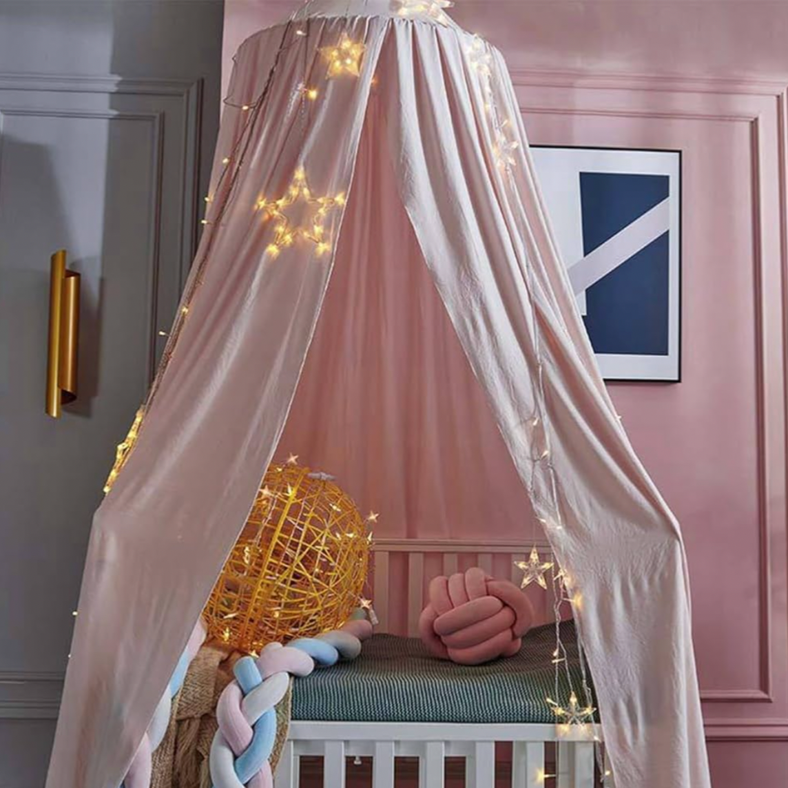 Toile de lit cabane | Rose poudré™
