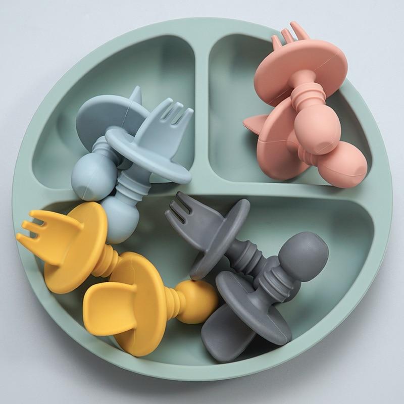 CuttieSpoon™ | Cuillère et fourchette pour bébé | Maman - Bambins et compagnie