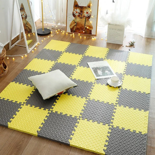 Puzzle de sol | Mosaic jaune et gris™