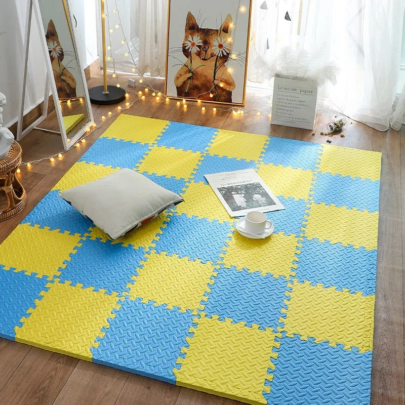 Puzzle de sol | Mosaic jaune et bleu™