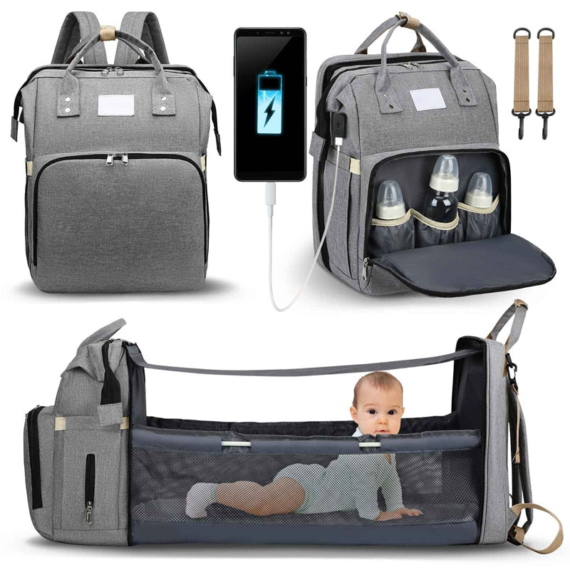 Sac à langer portatif | Berceau de voyage BabyNappy™ - Bambins et compagnie