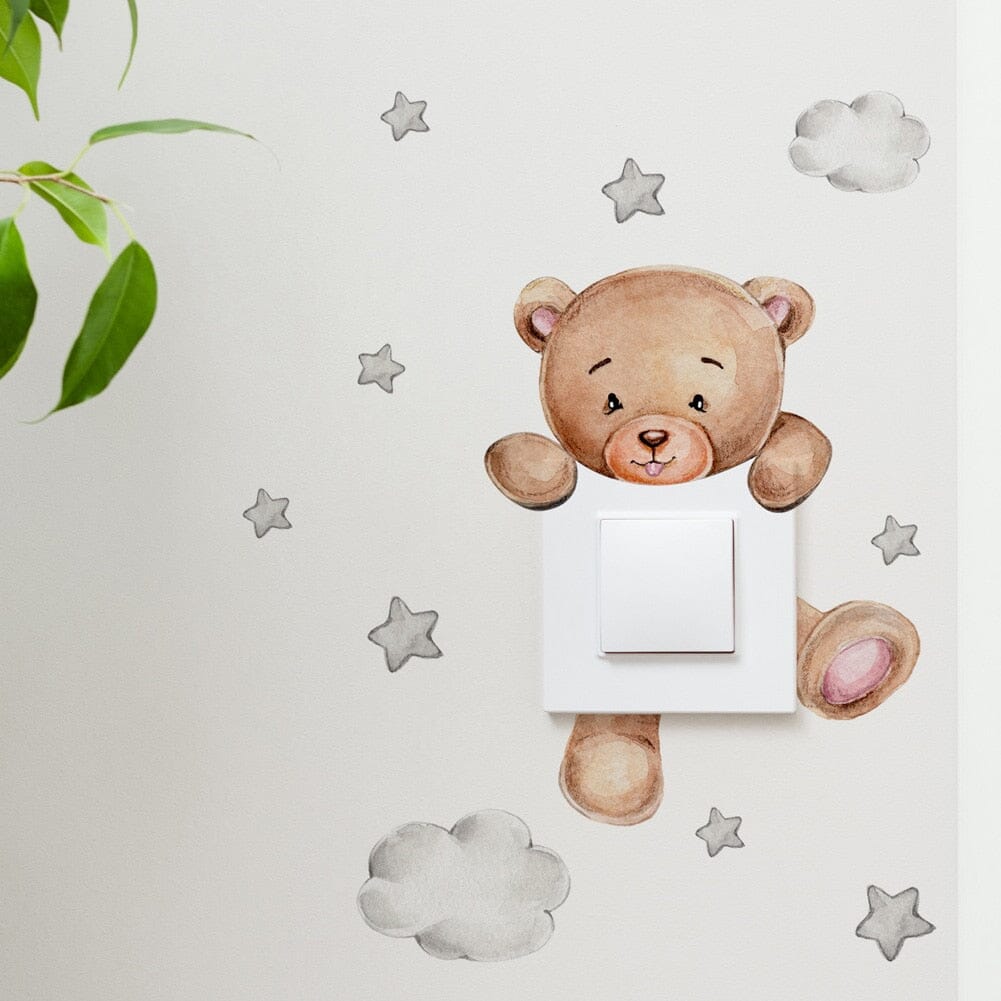 Stickybear™ - Sticker ourson décoratif | Chambre d'enfants - Bambins et compagnie