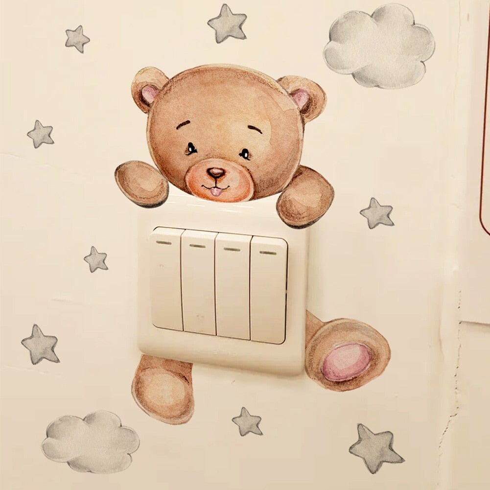 Stickybear™ - Sticker ourson décoratif | Chambre d'enfants - Bambins et compagnie