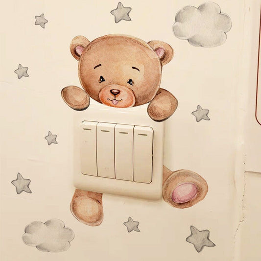 Stickybear™ - Sticker ourson décoratif | Chambre d'enfants - Bambins et compagnie