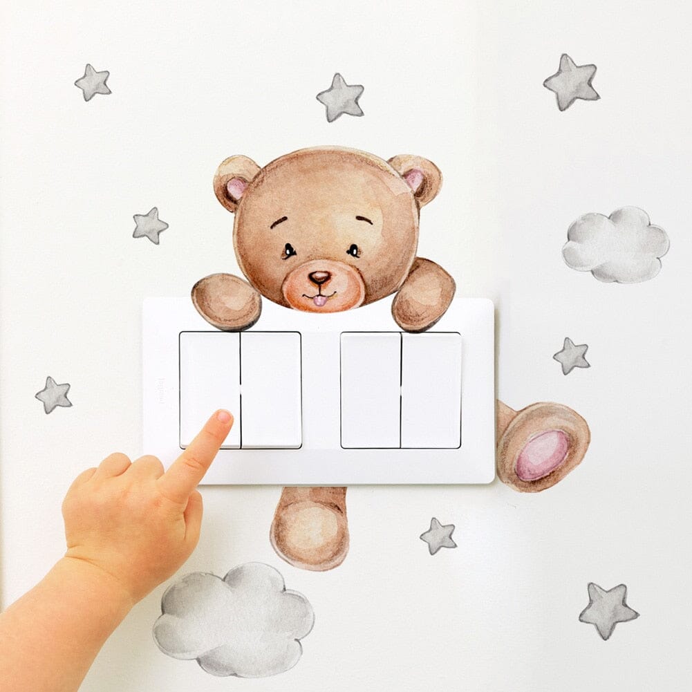 Stickybear™ - Sticker ourson décoratif | Chambre d'enfants - Bambins et compagnie