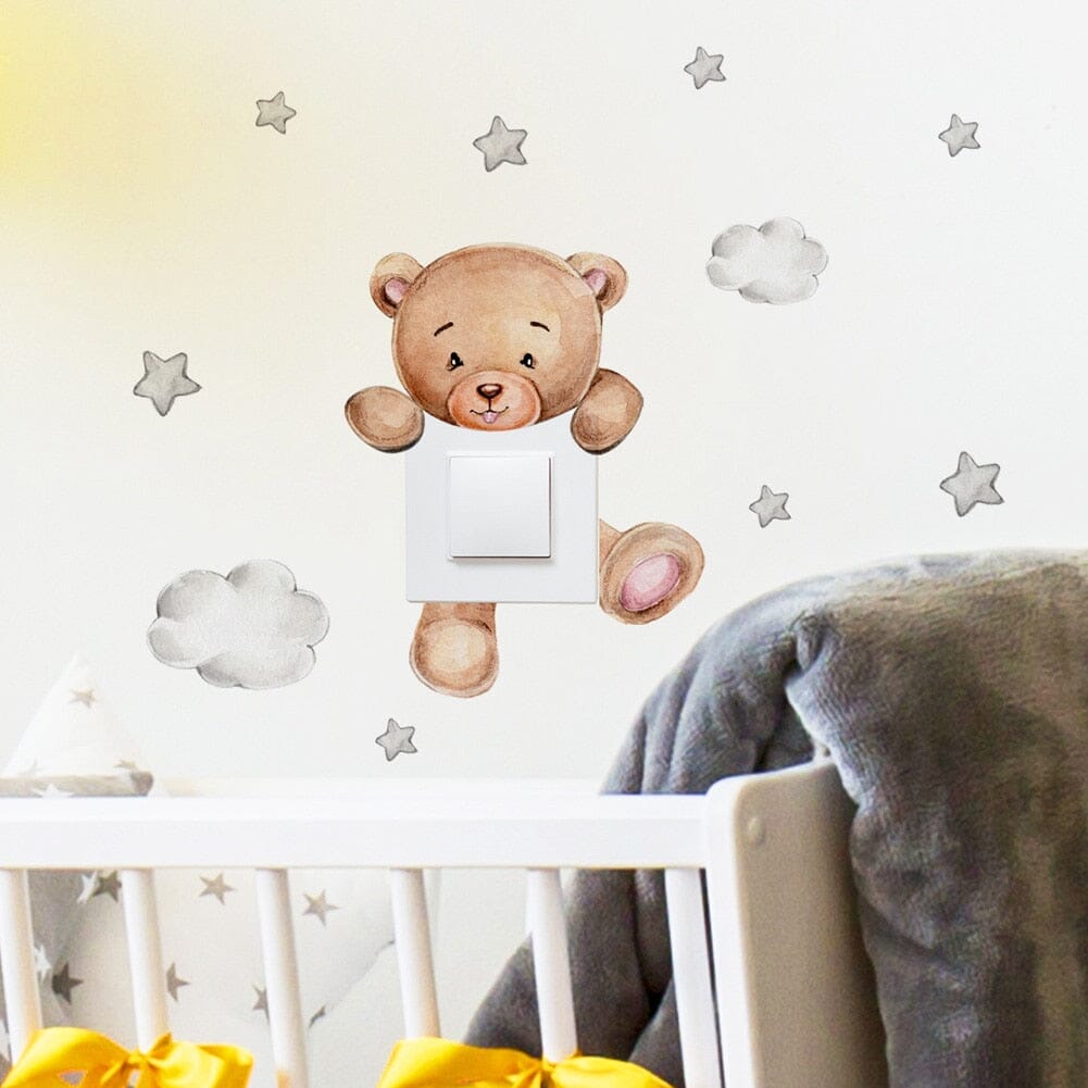 Stickybear™ - Sticker ourson décoratif | Chambre d'enfants - Bambins et compagnie